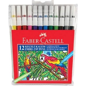  Faber Castell Keçeli Kalem 12 li Poşet