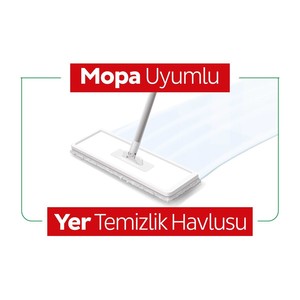  Sleepy Easy Clean Beyaz Sabun Katkılı Mopa Uyumlu Yer Temizlik Havlusu 50 Yaprak