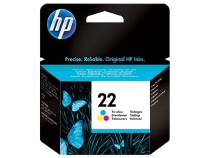 hp-22-renkli-kar HP 22 Üç Renkli Orijinal Mürekkep Kartuşu